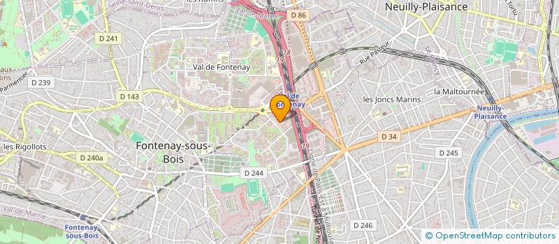 localisation de l'entreprise LE JOFFRE à FONTENAY-SOUS-BOIS