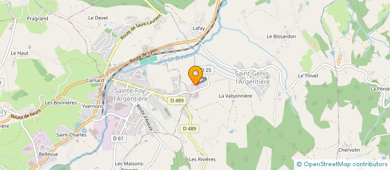 localisation de l'entreprise LE JOINT TECHNIQUE à SAINT-GENIS-L'ARGENTIERE