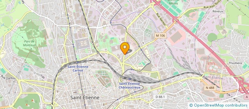 localisation de l'entreprise LE JOK'R  SAINT-ETIENNE