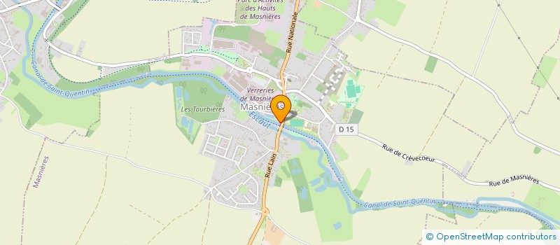 localisation de l'entreprise LE JOKER  MASNIERES