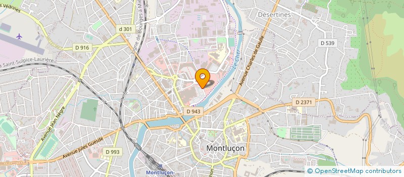 localisation de l'entreprise LE JOKER à MONTLUCON