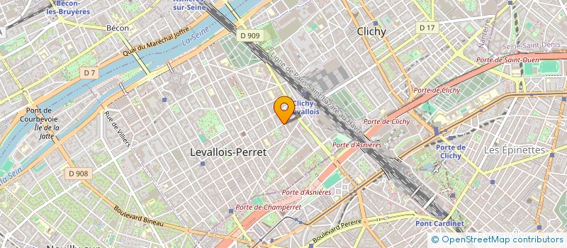 localisation de l'entreprise LE JOLI WEB à LEVALLOIS-PERRET