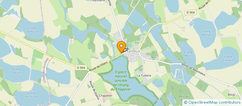 localisation de l'entreprise LE JONCHAY  VERSAILLEUX