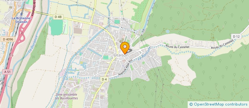 localisation de l'entreprise LE JOU  ORAISON