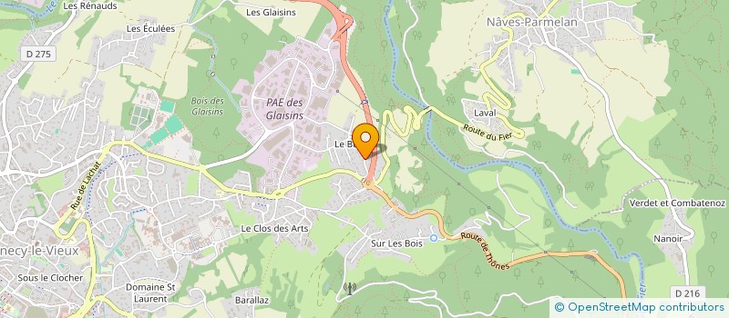 localisation de l'entreprise LE JOULY à ANNECY