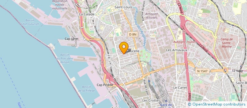 localisation de l'entreprise LE JOUR ET LA NUIT PRESSE à MARSEILLE