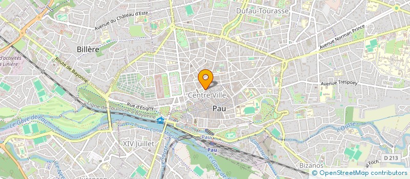 localisation de l'entreprise LE JOURNAL DE LA VOIX DU BEARN à PAU