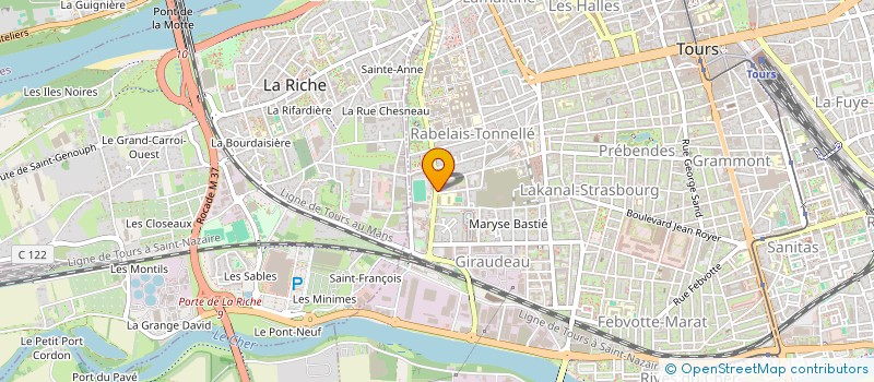 localisation de l'entreprise LE JOUVENCEAU  TOURS