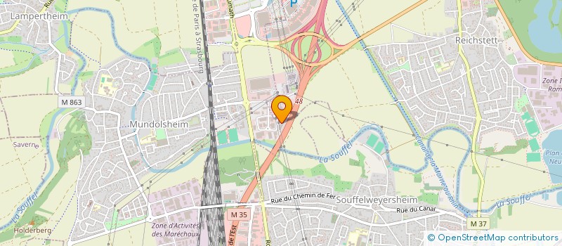 localisation de l'entreprise LE JOYAU  MUNDOLSHEIM