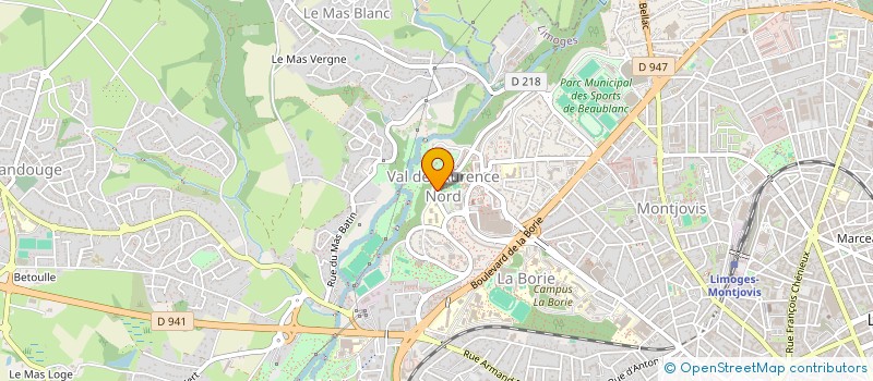 localisation de l'entreprise LE JOYEUX COCHONNET DE CORGNAC à LIMOGES