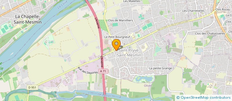 localisation de l'entreprise LE JOYEUX COCHONNET DE ST PRYVE  SAINT-PRYVE-SAINT-MESMIN