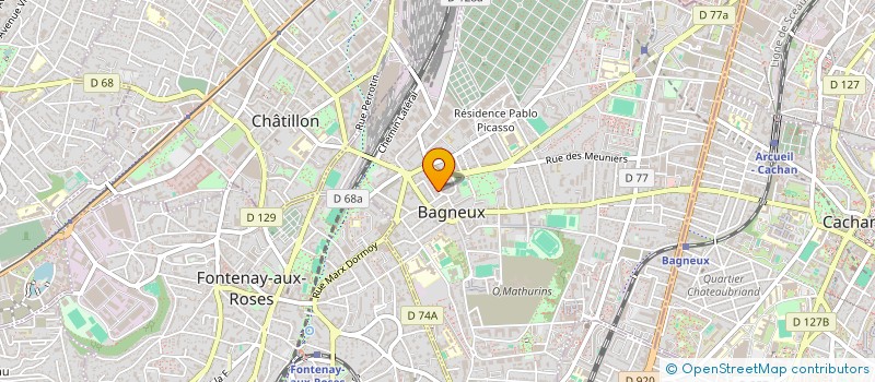 localisation de l'entreprise LE JOYEUX LUTIN à BAGNEUX
