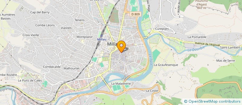 localisation de l'entreprise LE JOYEUX P'TIT BAZAR à MILLAU