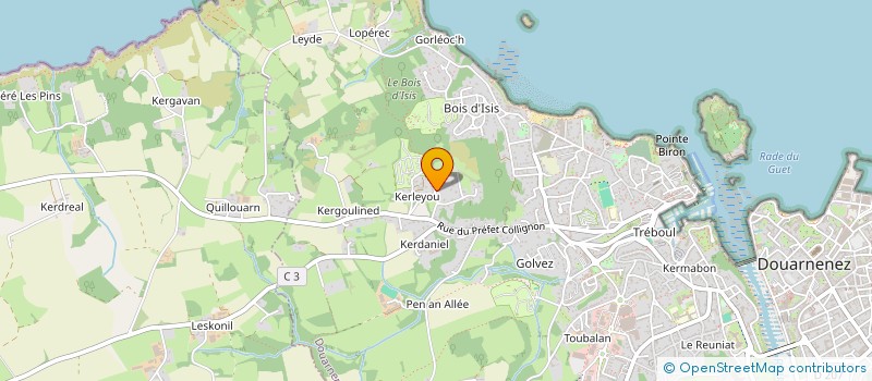 localisation de l'entreprise LE JUBILART à DOUARNENEZ