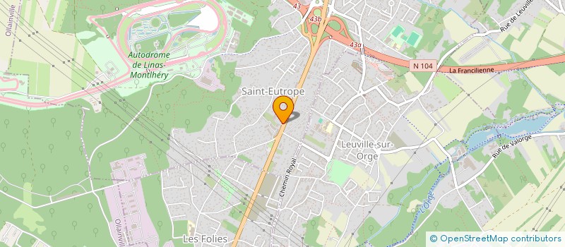 localisation de l'entreprise LE JUBILE à LINAS