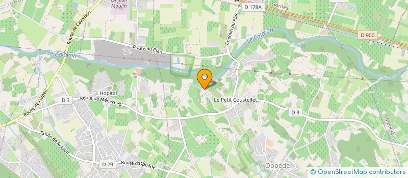 localisation de l'entreprise LE JUJUBIER  OPPEDE