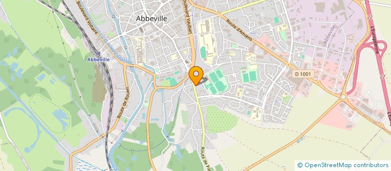 localisation de l'entreprise LE JUKE BOCKS à ABBEVILLE