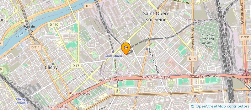 localisation de l'entreprise LE JULES VERNE à SAINT-OUEN-SUR-SEINE