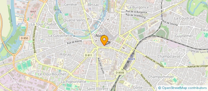 localisation de l'entreprise LE JUNKER à NIORT