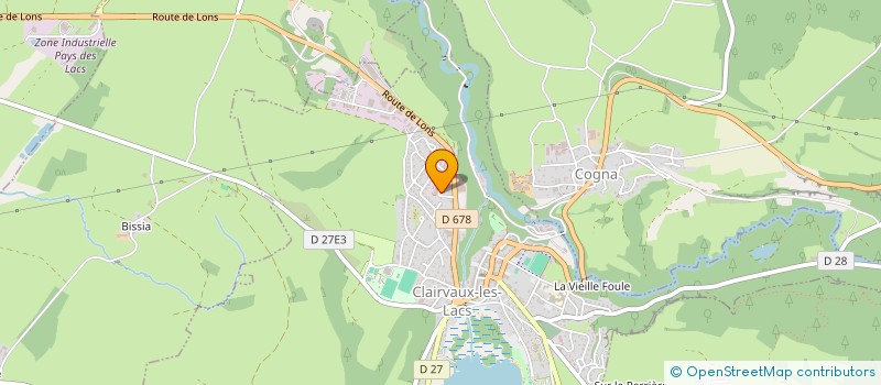 localisation de l'entreprise LE JURA ETUDES  CLAIRVAUX-LES-LACS