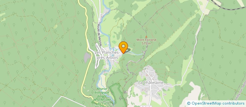 localisation de l'entreprise LE JURA PITTORESQUE  LES PLANCHES-PRES-ARBOIS