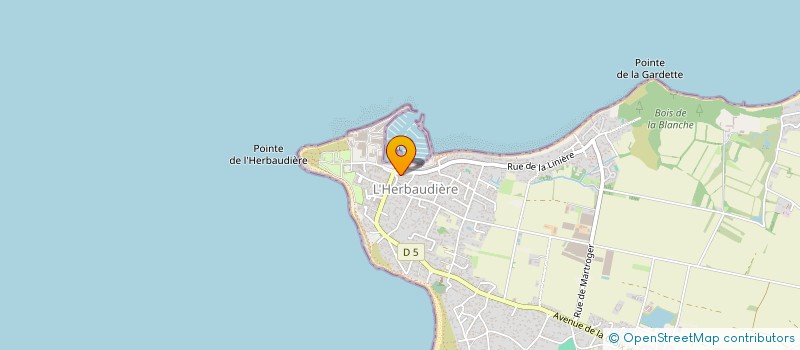 localisation de l'entreprise LE JUSANT à NOIRMOUTIER-EN-L'ILE