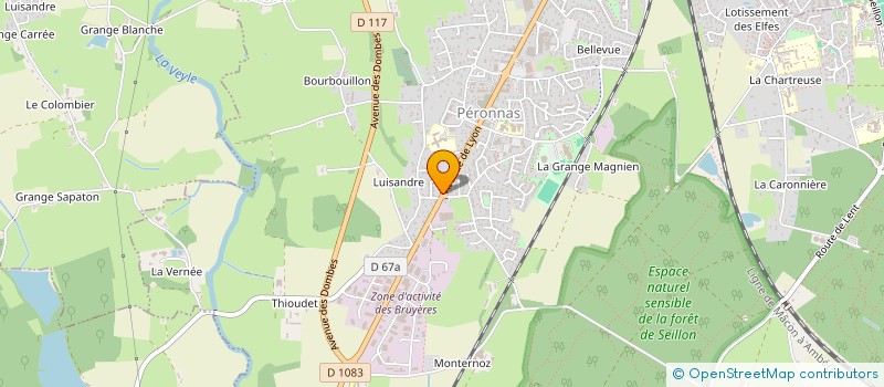 localisation de l'entreprise LE K  PERONNAS