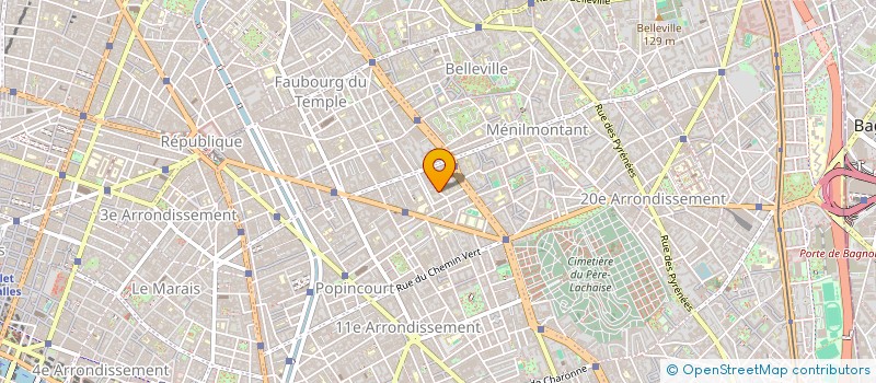 localisation de l'entreprise LE K  PARIS 11