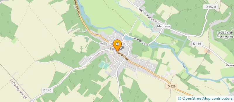localisation de l'entreprise LE K-BURGER à VILLEMEUX-SUR-EURE