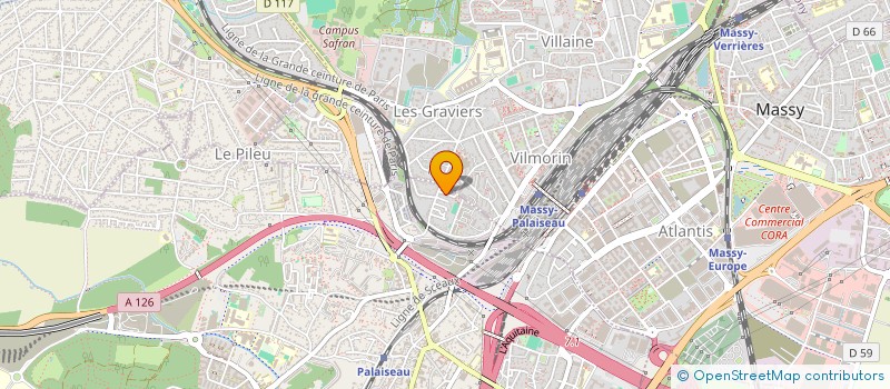 localisation de l'entreprise LE K.COACHING à PALAISEAU