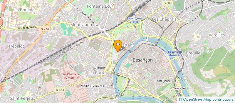 localisation de l'entreprise LE K'FE à BESANCON