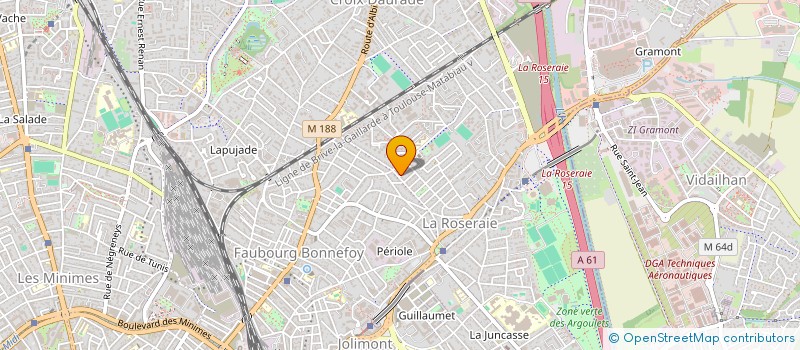 localisation de l'entreprise LE K.KLUB à TOULOUSE