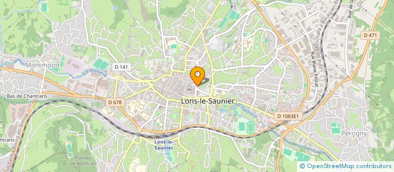 localisation de l'entreprise LE K.L  LONS-LE-SAUNIER