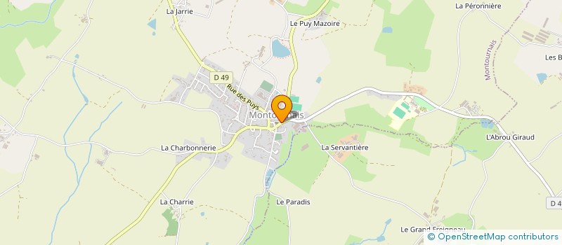 localisation de l'entreprise LE K'STUDIO COIFFURE  MONTOURNAIS