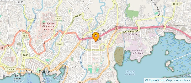 localisation de l'entreprise LE KAB  FORT-DE-FRANCE