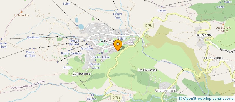 localisation de l'entreprise LE KAIRN à FONTCOUVERTE-LA-TOUSSUIRE