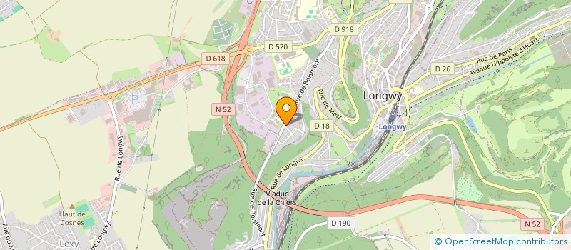 localisation de l'entreprise LE KALEIDOPHONE à LONGWY