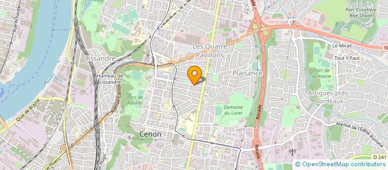 localisation de l'entreprise LE KAMEL IA  CENON