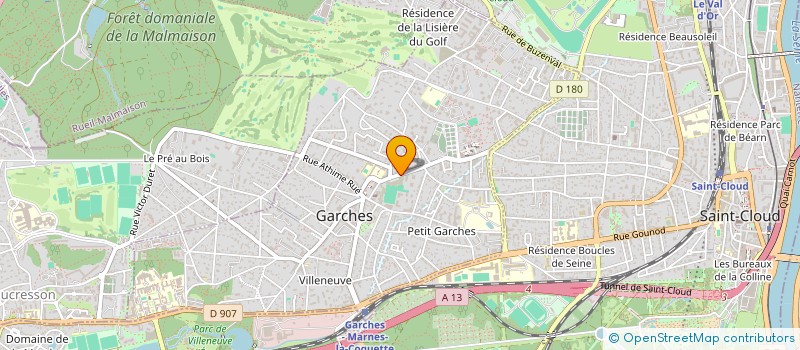 localisation de l'entreprise LE KAMELEON à GARCHES