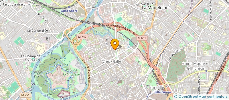 localisation de l'entreprise LE KANAAL à LILLE