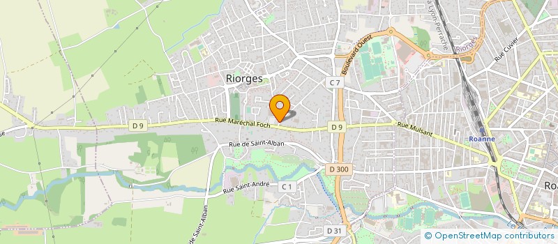 localisation de l'entreprise LE KANGOUROU à RIORGES