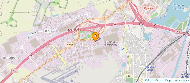 localisation de l'entreprise LE KAP VERRE HAINAUT à TRITH-SAINT-LEGER
