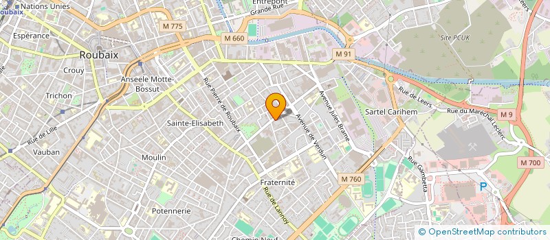 localisation de l'entreprise LE KARIBU  ROUBAIX