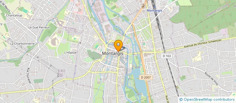 localisation de l'entreprise LE KARTEL DU TATOUAGE ET DU PIERCING à MONTARGIS