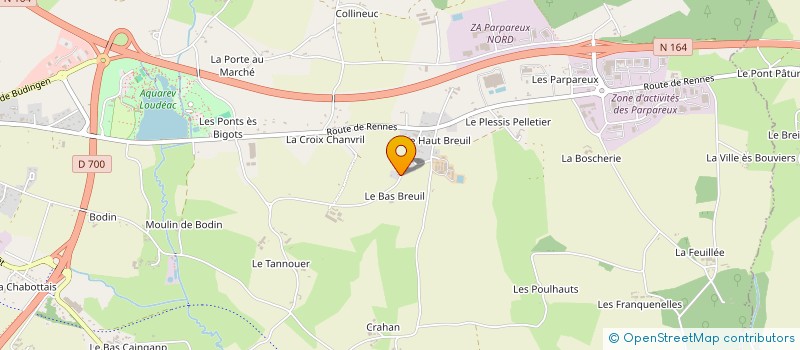 localisation de l'entreprise LE KAS DAL à LOUDEAC