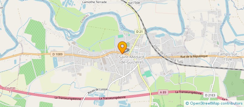 localisation de l'entreprise LE KASDAL  SAINT-MEDARD-DE-GUIZIERES