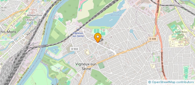 localisation de l'entreprise LE KASSDALE à VIGNEUX-SUR-SEINE