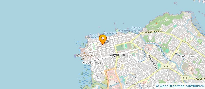 localisation de l'entreprise LE KELEBEC à CAYENNE