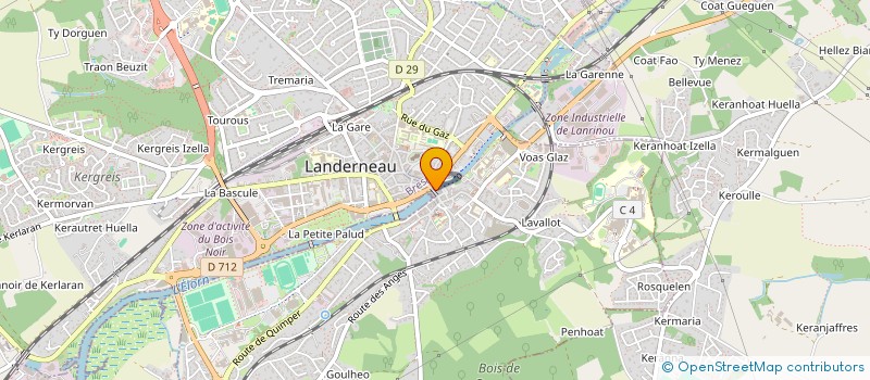 localisation de l'entreprise LE KELTIA à LANDERNEAU