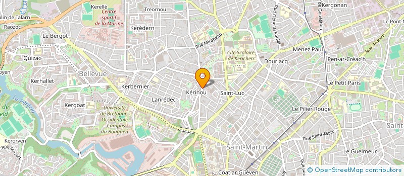 localisation de l'entreprise LE KER à BREST